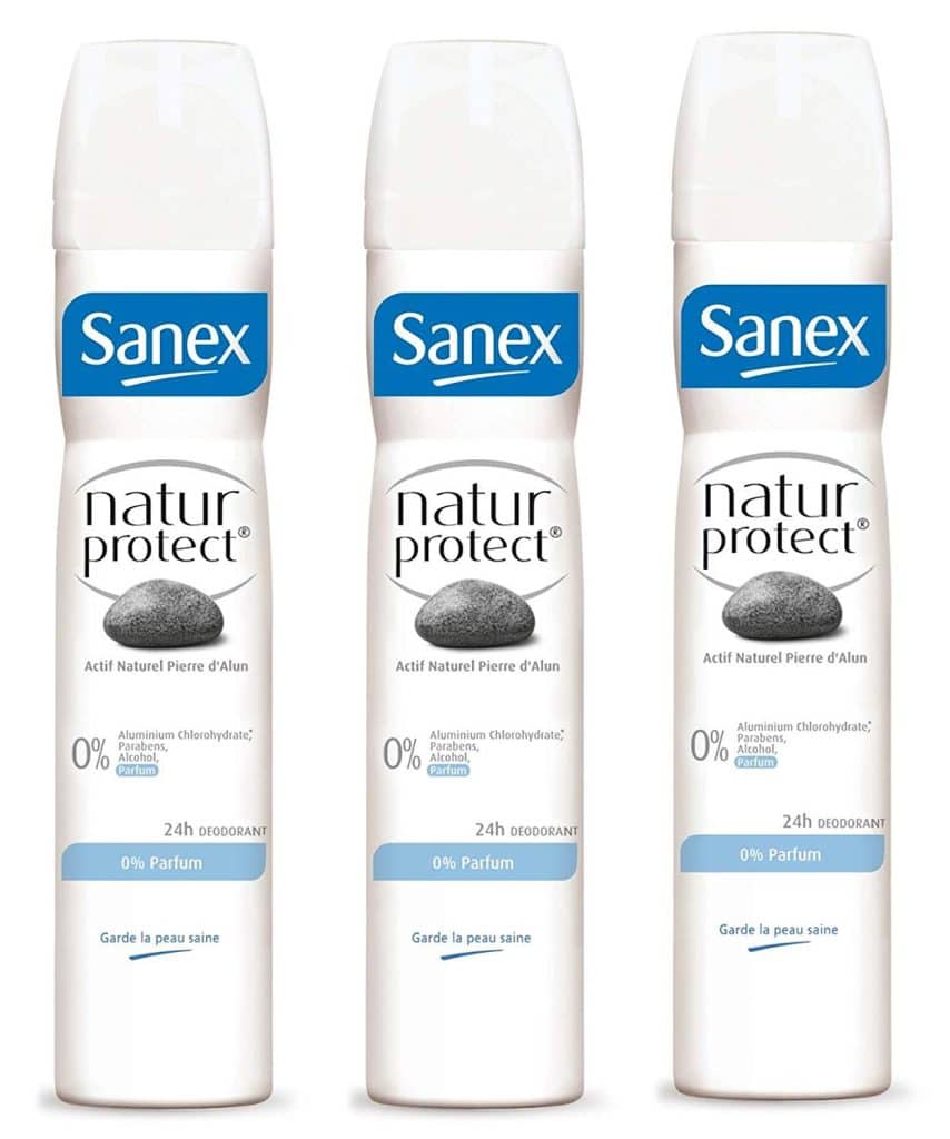 Le Sanex Natur Protect, un Déodorant Anti-transpirant Homme en spray sans parfum